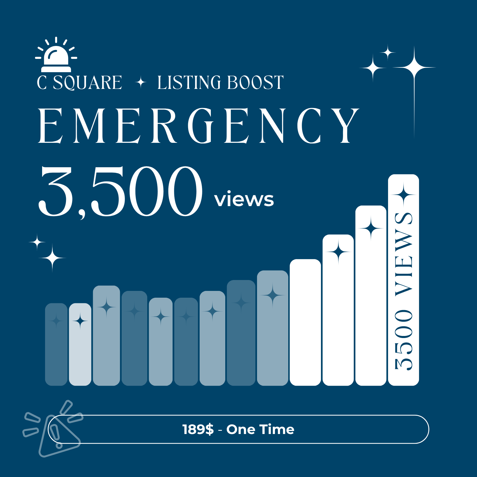 C Square Listing Boost: Emergency Boost (3,500 High-Volume)