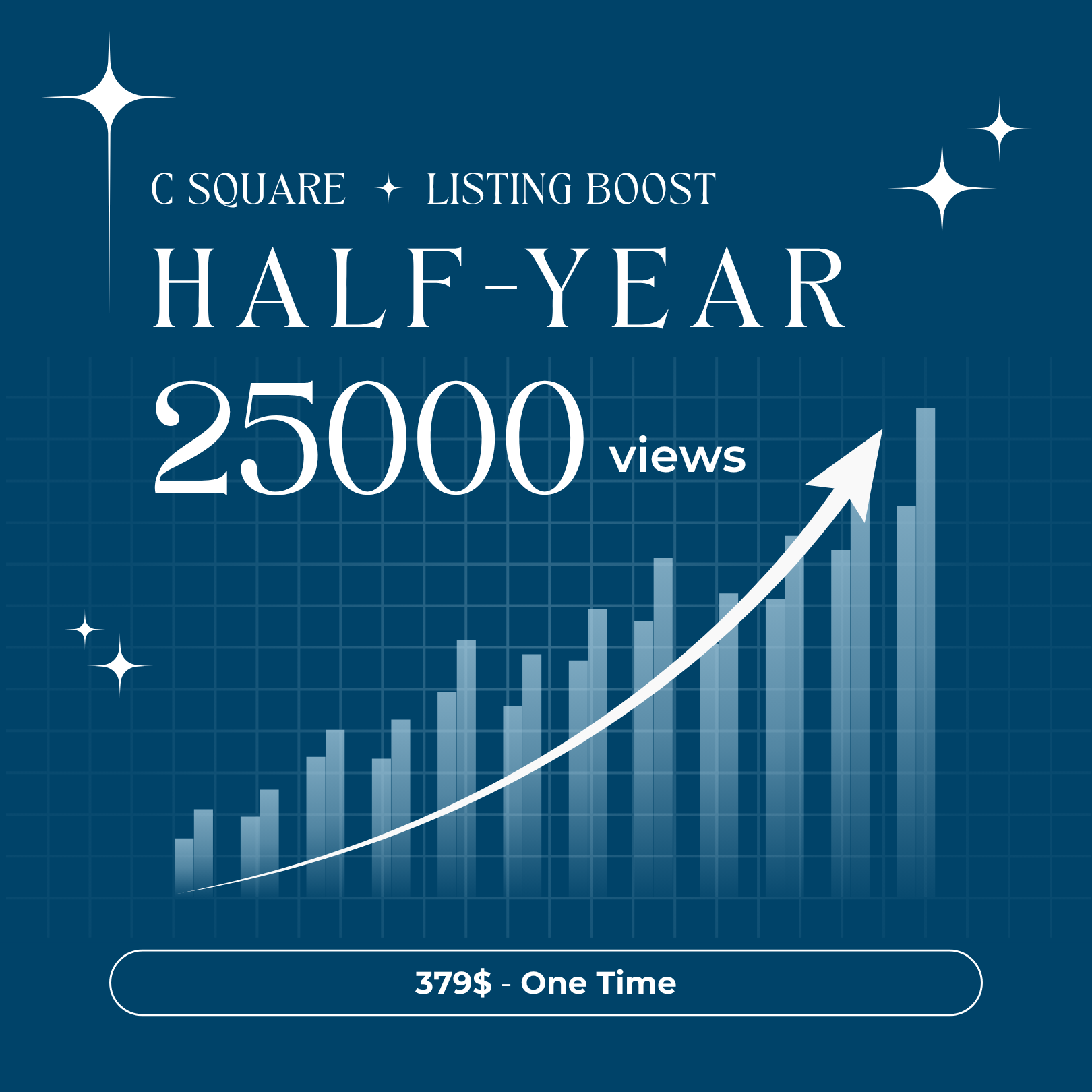 C Square Listing Boost: Half-Year Boost (25,000 Views)